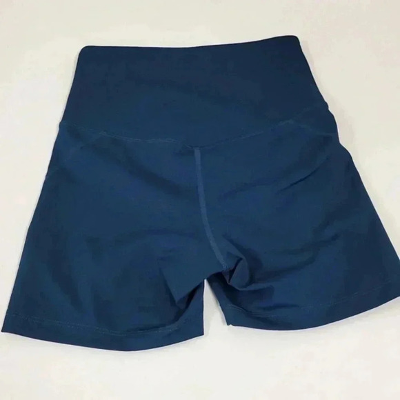 Girlfriend Collective High Rise Biker Shorts Navy Blue Size XS - Picture 6 of 6
